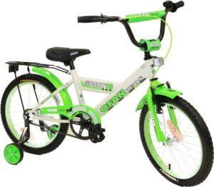 אופני BMX לילדים עם גלגלי עזר ''18 מבית Luli Baby's - צבע ירוק