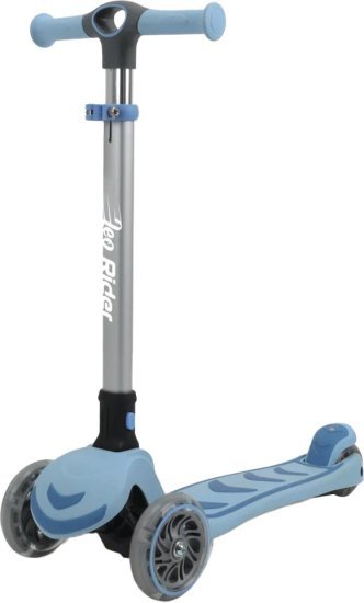 קורקינט 3 גלגלים עם אורות Leo Rider - צבע כחול