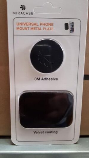 פלטה מטאלית אוניברסלית למתקן תליה ברכב Miracase M2P