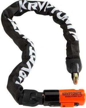 מנעול שרשרת Kryptonite Evolution 1090 לאופניים עם 3 מפתחות באורך 90 ס''מ ועובי 10 מ''מ