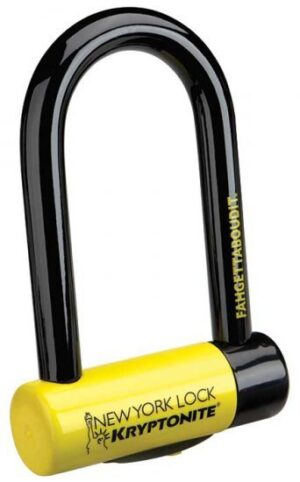 מנעול פרסה Kryptonite New York Fahgettaboudit Mini U - צהוב