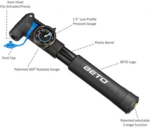 משאבת יד עם מד לחץ מסתובב BETO 2 Stage