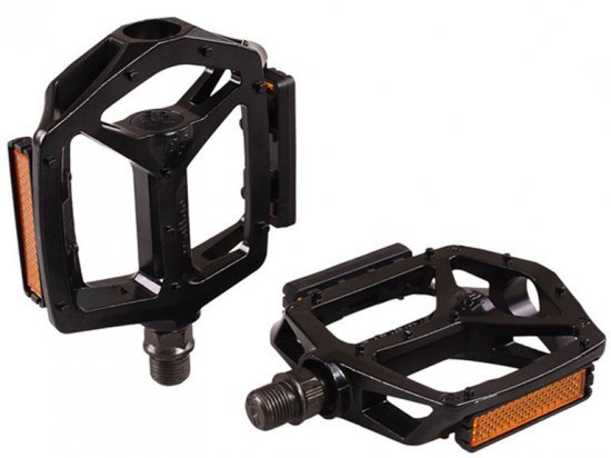 פדלים שטוחים מאלומיניום Wellgo  - צבע שחור