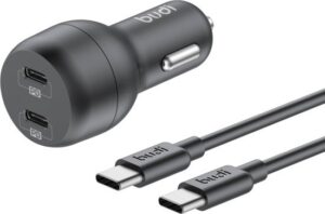 מטען רכב מהיר 40W USB-C כפול Budi