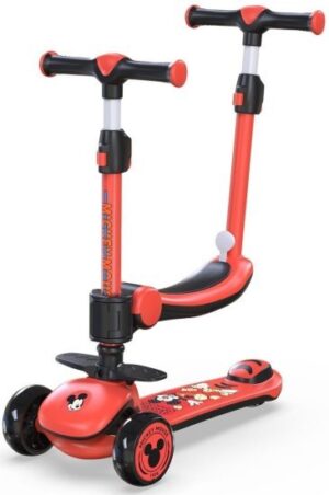 קורקינט עם מושב וידית מיקי מאוס Luli Baby's