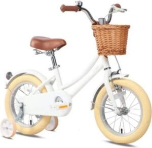 אופני ילדים וינטג' 14 עם גלגלי עזר לבן Luli Baby's