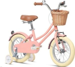 אופני ילדים עם גלגלי עזר 18 אפרסק Luli Baby's